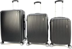AATravel M Reiskoffer - Trolley ABS - Met Dubbele Wielen - 66 Cm - 73 Liter - Zwart -Reisopslagwinkel 1200x828 1