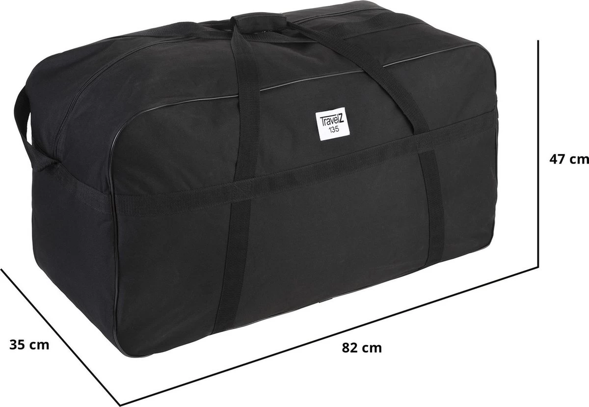 TravelZ Grote Reistas XL - 135 Liter Sporttas 82x35x47cm - Opbergtas 3 TravelZ Grote Reistas XL - 135 Liter Sporttas 82x35x47cm - Opbergtas - Afbeelding 3