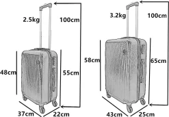 SB Travelbags Kofferset - 2 Delige -Zwart - 65cm/55cm -Reisopslagwinkel 1200x831 5