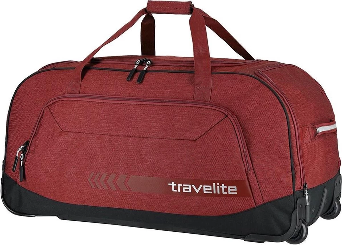 Travelite Kick Off Wheeled Duffle Red 1 Travelite Kick Off Wheeled Duffle Red