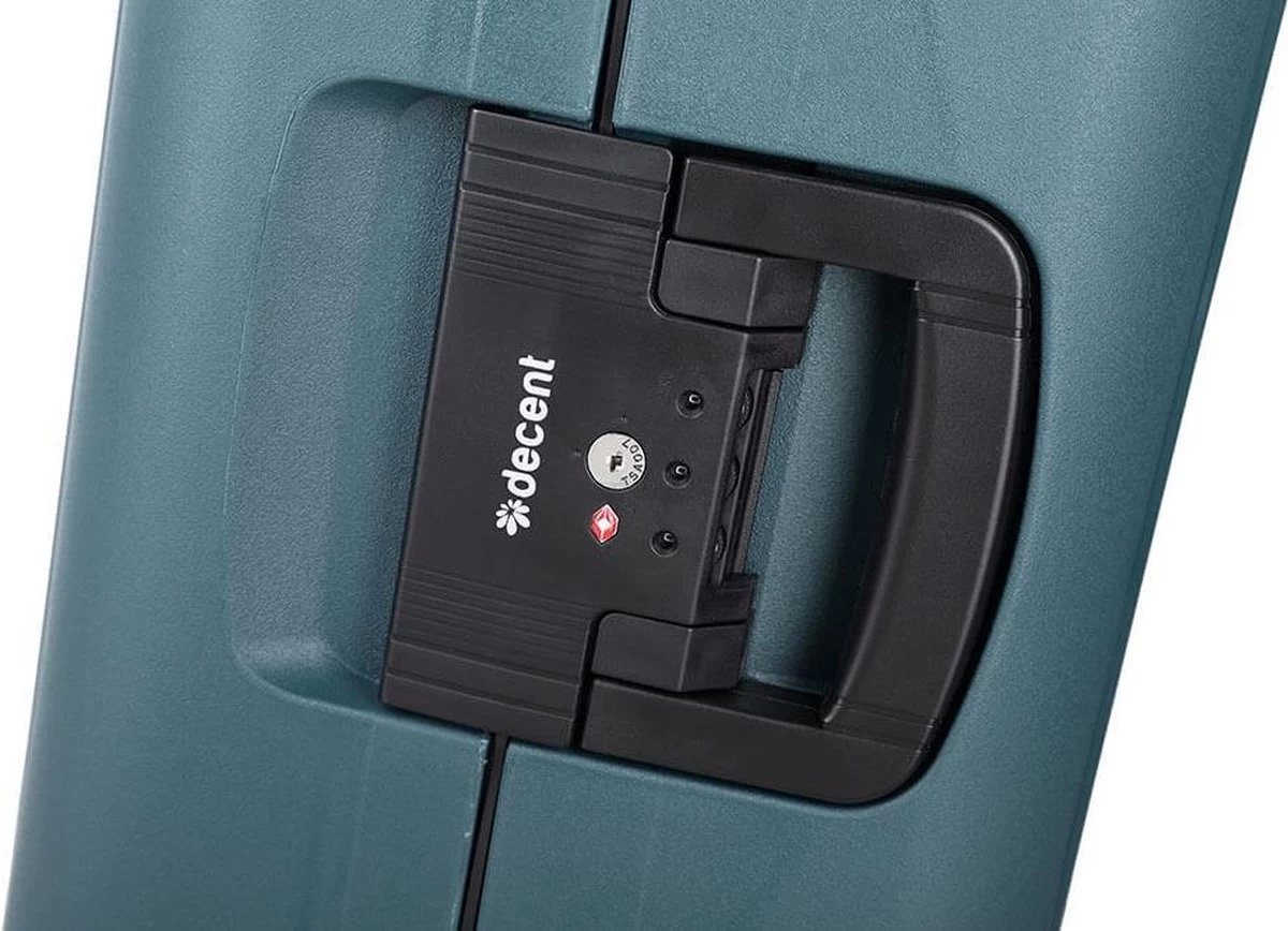 Decent Transit Medium Koffer - 70 Cm - Petrol Groen 7 Decent Transit Medium Koffer - 70 Cm - Petrol Groen - Afbeelding 7