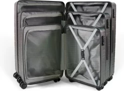 ©TROLLEYZ - Amsterdam No.9 - Kofferset 3 Delig - 55cm+69cm+78cm Met TSA Slot - Dubbele Wielen - 360° Spinners - 100% ABS - Reiskoffers In Cloudy Grey -Reisopslagwinkel 1200x877 1