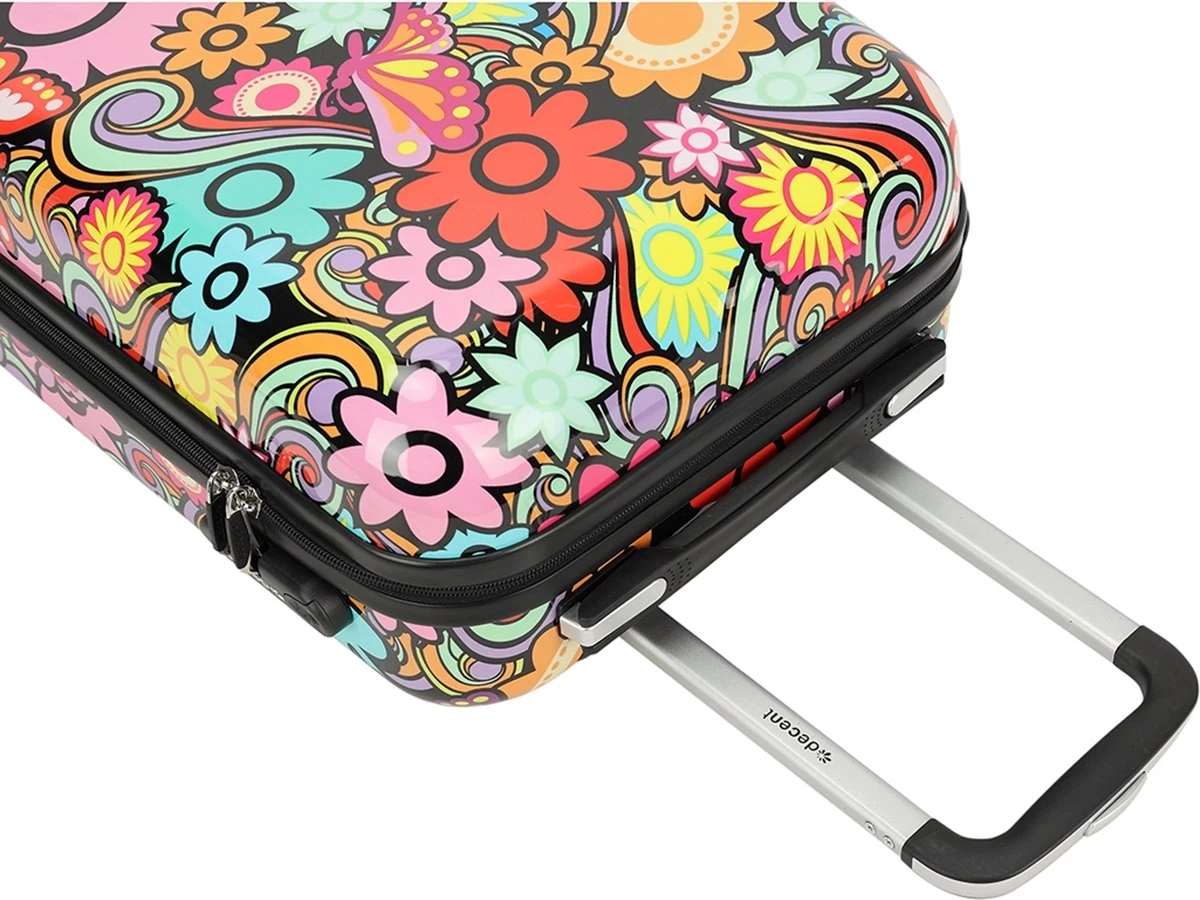 Decent Forenza Handbagage Koffer - 55 Cm - Flowers 6 Decent Forenza Handbagage Koffer - 55 Cm - Flowers - Afbeelding 6