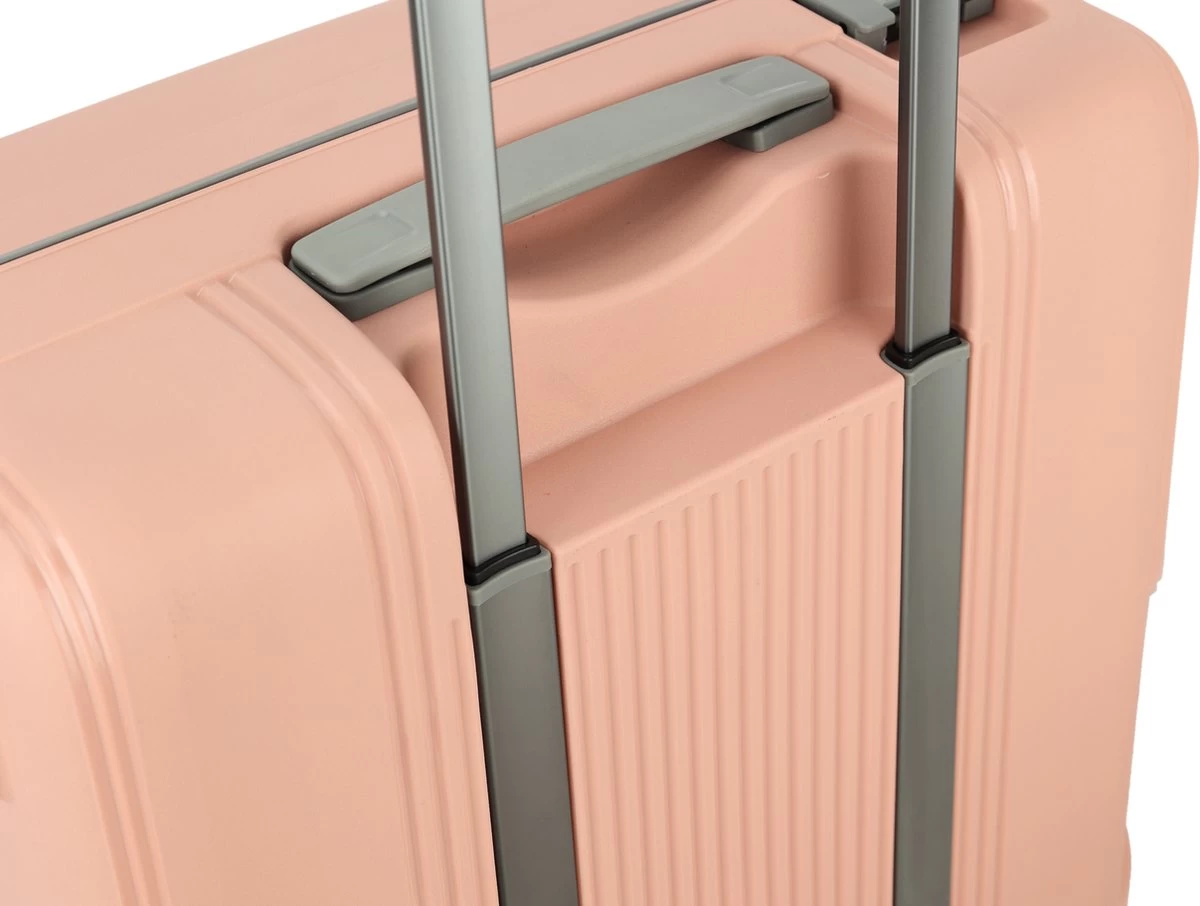 Decent Handbagage Koffer / Trolley / Reiskoffer - 55 Cm - 38 Liter - Polypropyleen - On-Tour - Roze 9 Decent Handbagage Koffer / Trolley / Reiskoffer - 55 Cm - 38 Liter - Polypropyleen - On-Tour - Roze - Afbeelding 9