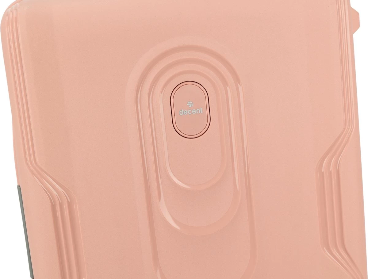 Decent Handbagage Koffer / Trolley / Reiskoffer - 55 Cm - 38 Liter - Polypropyleen - On-Tour - Roze 8 Decent Handbagage Koffer / Trolley / Reiskoffer - 55 Cm - 38 Liter - Polypropyleen - On-Tour - Roze - Afbeelding 8