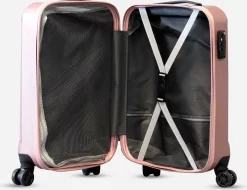 ©TROLLEYZ - Bali No.22 - Trolley 55cm Met TSA Slot - Dubbele Wielen - 360° Spinners - 100% ABS - Handbagage Koffer In Cosmopolitan Pink -Reisopslagwinkel 1200x921