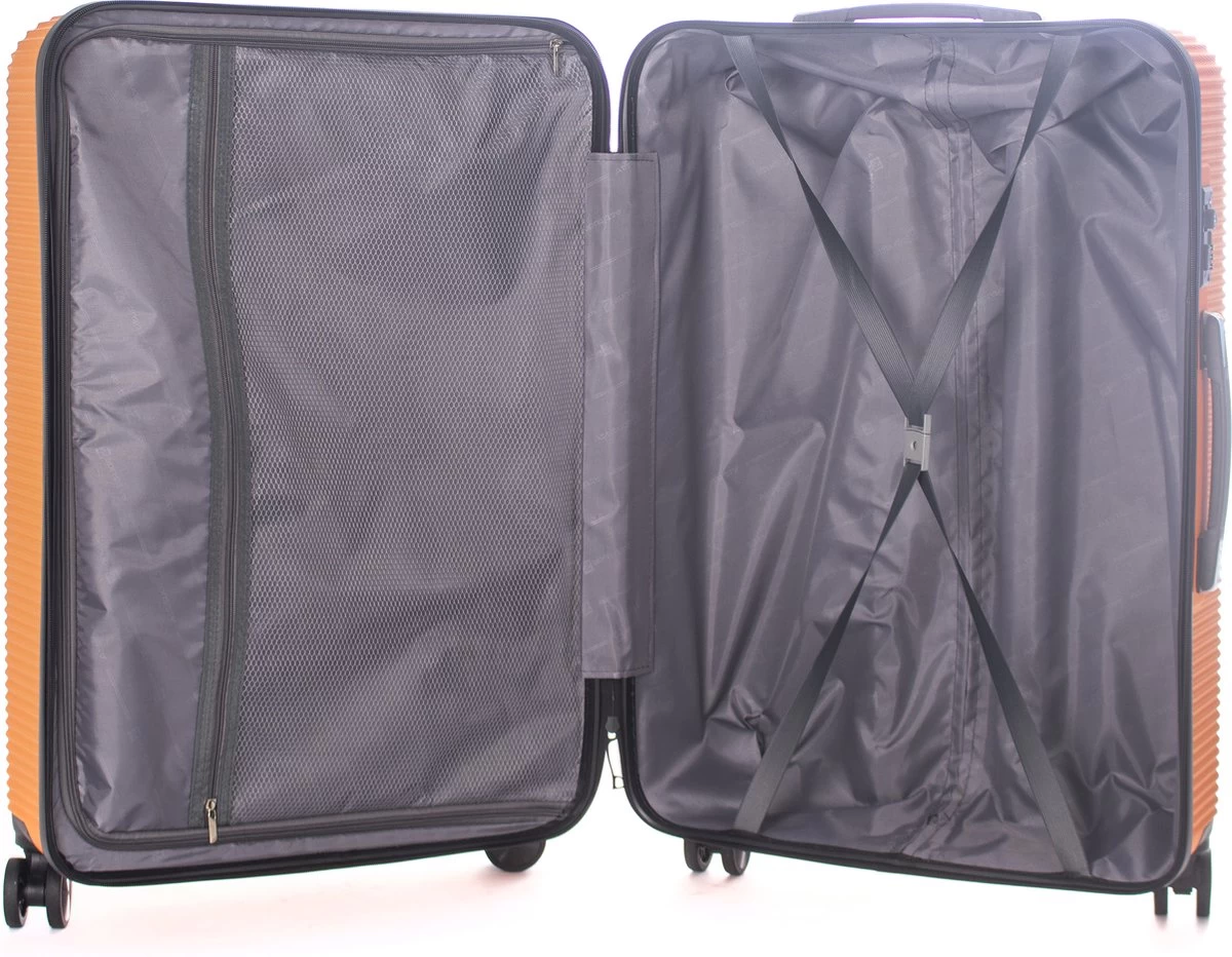 AttitudeZ Air-Z Handbagage Koffer Oranje 55cm - TSA-slot 4 AttitudeZ Air-Z Handbagage Koffer Oranje 55cm - TSA-slot - Afbeelding 4