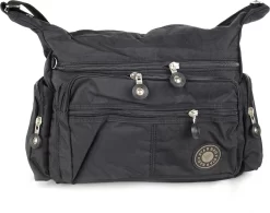 Starbag Reistas/ Schoudertas Crinkle-nylon Unisex Zwart -(1206-6)