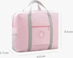 Merkloos Opvouwbare Reistas Paars/Lila - Opbergtas - Weekendtas - Reistas Voor Handbagage - Opvouwbare Reistassen Dames - Reistas Voor Op Koffer - Dames Tas - Damestas - Tas Voor Reizen - Sporttas -Reisopslagwinkel 1200x945 4