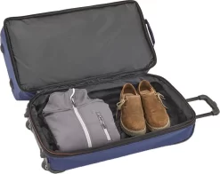 Travelite Basics Wheeled Duffle 55cm Expandable Navy/Orange -Reisopslagwinkel 1200x953 3