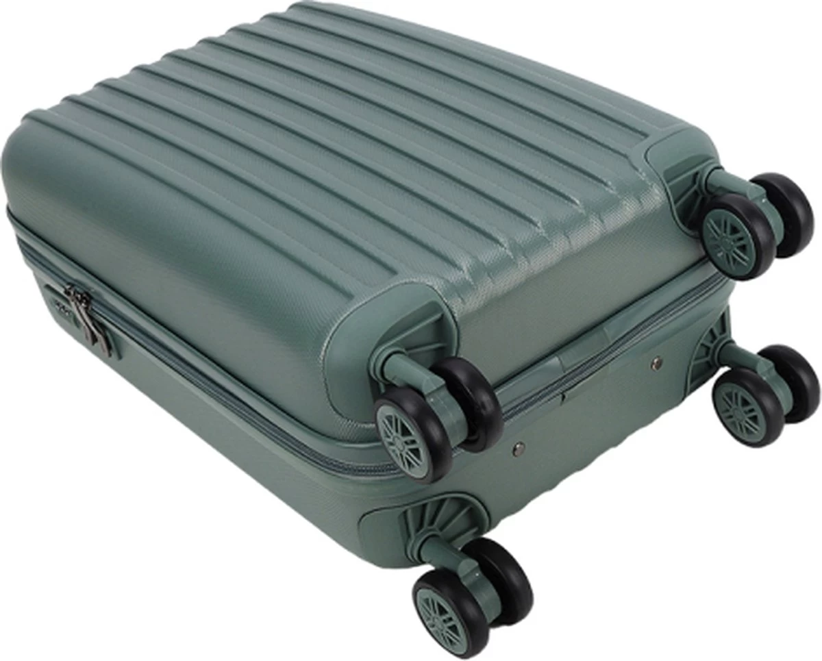 Decent Handbagage Koffer / Trolley / Reiskoffer - 55 Cm - 38 Liter - ABS - Tranporto - Groen 6 Decent Handbagage Koffer / Trolley / Reiskoffer - 55 Cm - 38 Liter - ABS - Tranporto - Groen - Afbeelding 6