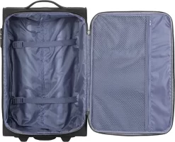 Travelbags Handbagage Zachte Koffer / Trolley / Reiskoffer - The Base - 55 Cm - Zwart -Reisopslagwinkel 1200x976