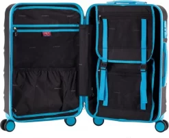Decent Lumi Fix Handbagage Koffer - 55 Cm - Black/Blue -Reisopslagwinkel 1200x982