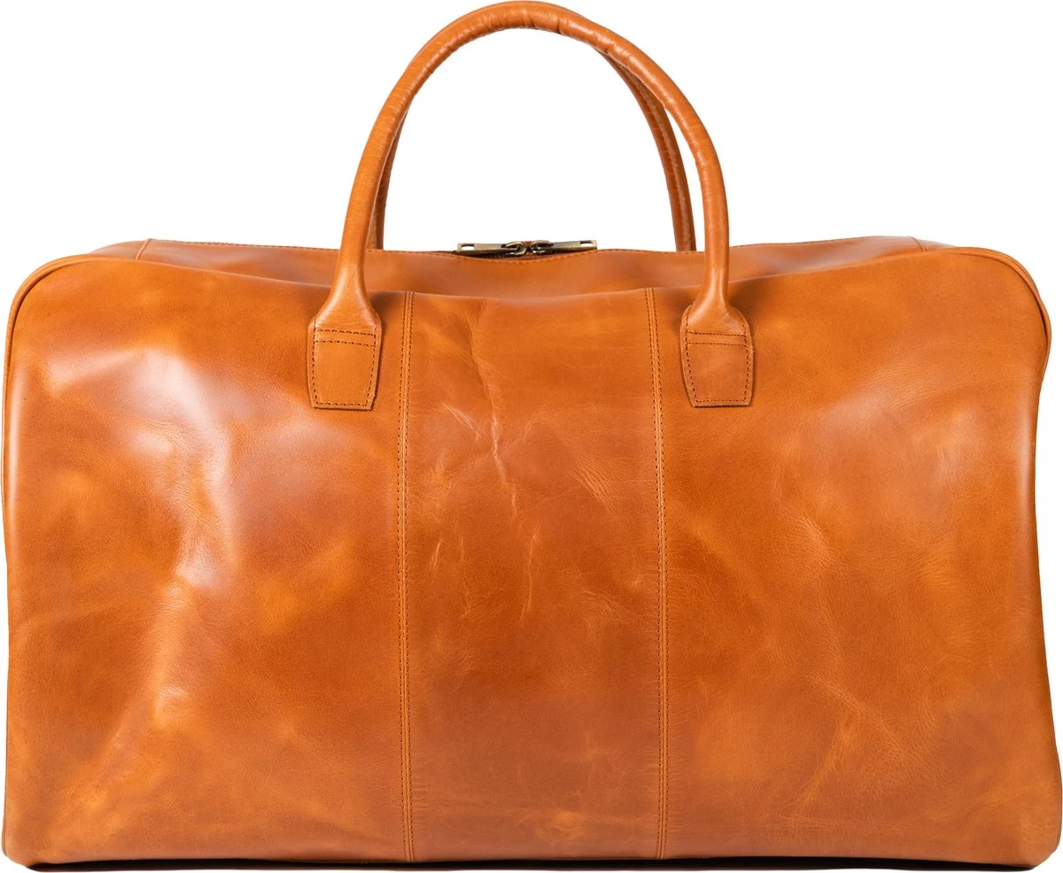 NEGOTIA Delta - Leren Weekendtas - Leren Reistas - Duffel Bag - 100% Luxe Top-Grain Leer - Bruin 2 NEGOTIA Delta - Leren Weekendtas - Leren Reistas - Duffel Bag - 100% Luxe Top-Grain Leer - Bruin - Afbeelding 2