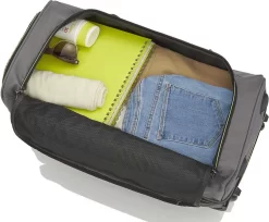 Travelite Basics Wheeled Duffle 55cm Expandable Navy/Orange -Reisopslagwinkel 1200x992 1