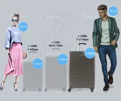 ©TROLLEYZ - Amsterdam No.9 - Reiskoffer 78cm Met TSA Slot - Dubbele Wielen - 360° Spinners - 100% ABS - Reiskoffer In Cloudy Grey -Reisopslagwinkel 1200x997 7