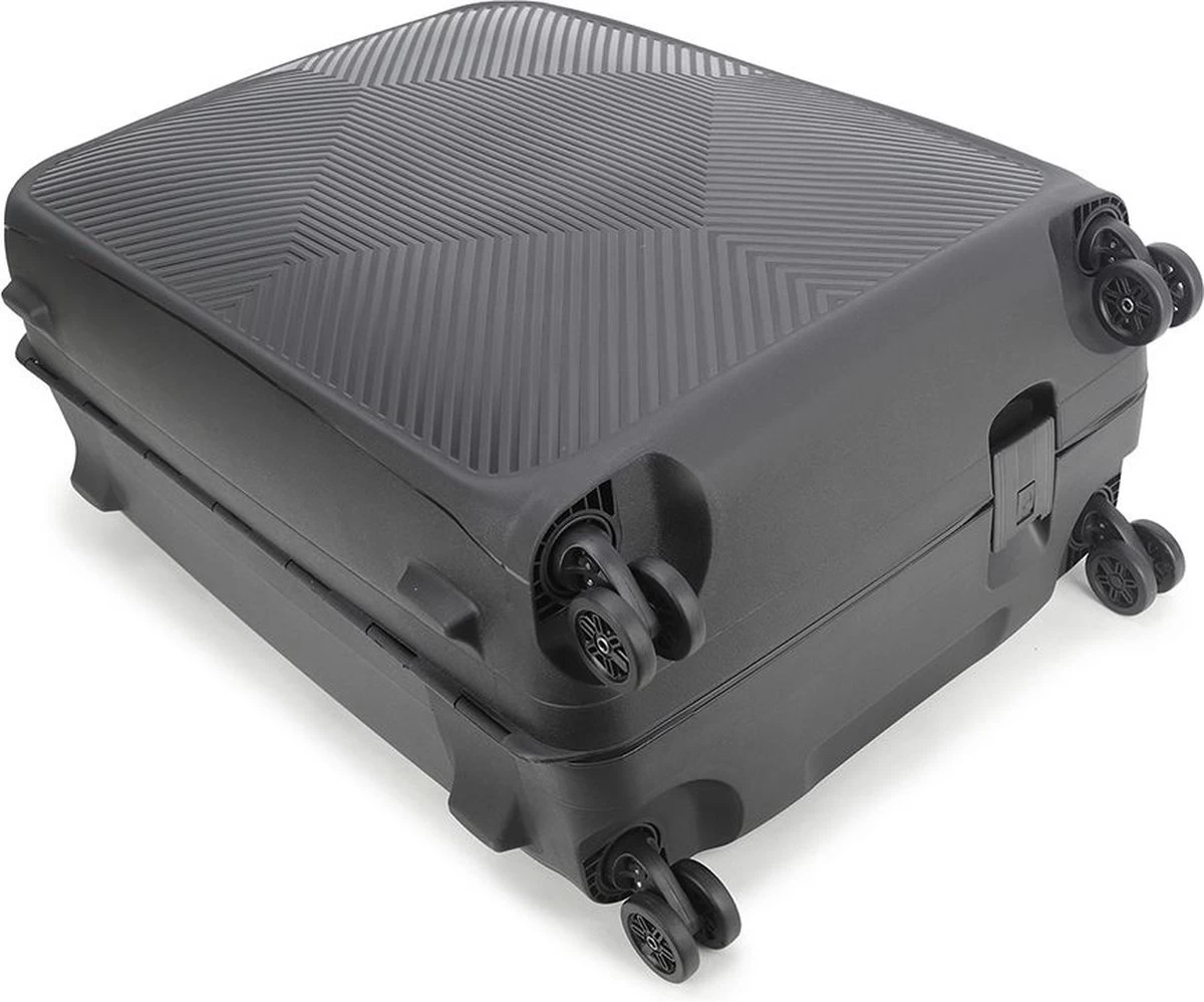 Decent Koffer / Trolley / Reiskoffer - 68 X 47.5 X 28 Cm - 80 Liter - Axiss-Fix - Zwart 13 Decent Koffer / Trolley / Reiskoffer - 68 X 47.5 X 28 Cm - 80 Liter - Axiss-Fix - Zwart - Afbeelding 13