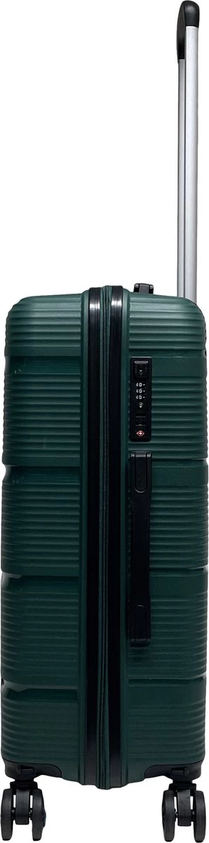 Benzi Izeda Middelgrote Koffer - 65 Cm - 65 Liter - Groen 2 Benzi Izeda Middelgrote Koffer - 65 Cm - 65 Liter - Groen - Afbeelding 2