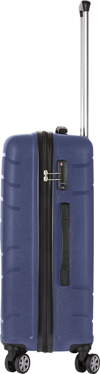 TravelZ Big Bars Reiskoffer 68 Cm Met Dubbele Wielen - Trolley Koffer Met TSA-slot - Blauw 7 TravelZ Big Bars Reiskoffer 68 Cm Met Dubbele Wielen - Trolley Koffer Met TSA-slot - Blauw - Afbeelding 7