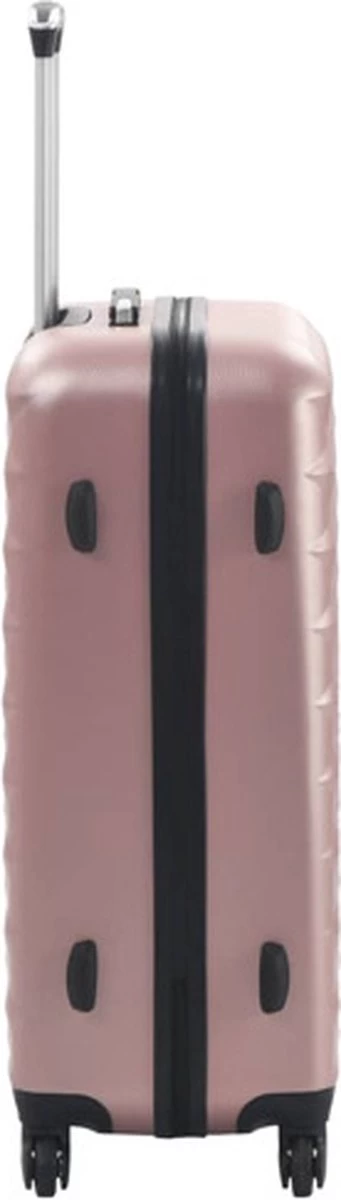 VidaXL 3-delige Harde Kofferset ABS Roségoud 4 VidaXL 3-delige Harde Kofferset ABS Roségoud - Afbeelding 4