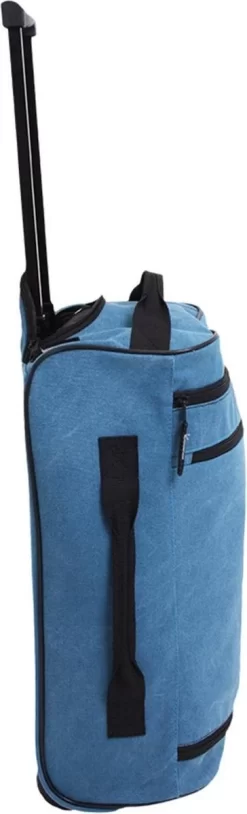 Norländer Lyon Canvas Trolley Trolleytas Blauw -Reisopslagwinkel 364x1200