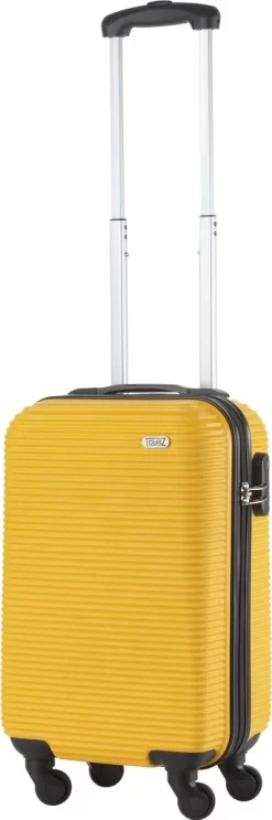 TravelZ Horizon Handbagagekoffer - 54cm Handbagage Trolley Met Gevoerde Binnenkant - Geel -Reisopslagwinkel 399x1200