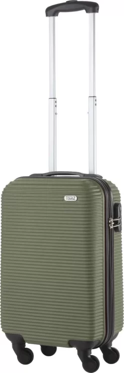 TravelZ Horizon Handbagagekoffer - 54cm Handbagage Trolley Met Gevoerde Binnenkant - Groen 11 TravelZ Horizon Handbagagekoffer - 54cm Handbagage Trolley Met Gevoerde Binnenkant - Groen -Reisopslagwinkel 399x1200 5
