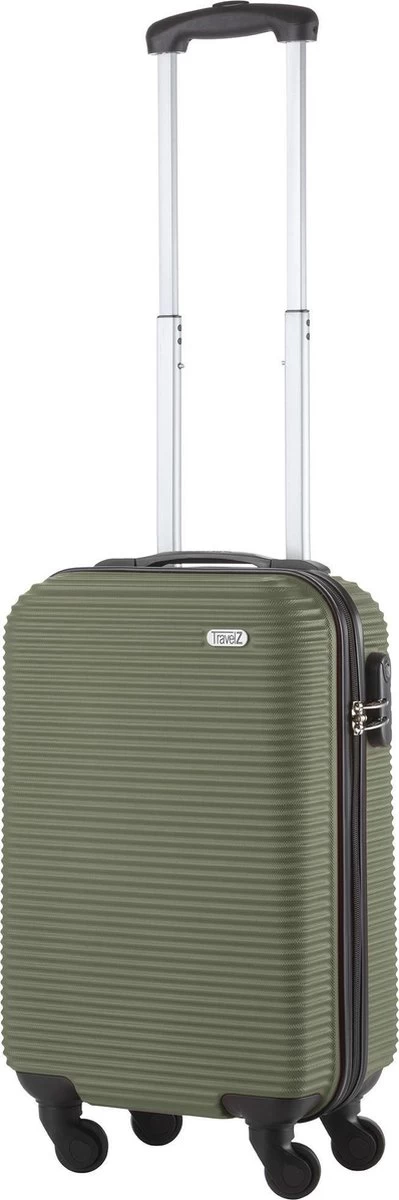 TravelZ Horizon Handbagagekoffer - 54cm Handbagage Trolley Met Gevoerde Binnenkant - Groen 4 TravelZ Horizon Handbagagekoffer - 54cm Handbagage Trolley Met Gevoerde Binnenkant - Groen - Afbeelding 4