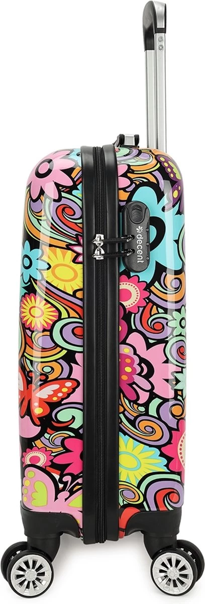 Decent Forenza Handbagage Koffer - 55 Cm - Flowers 4 Decent Forenza Handbagage Koffer - 55 Cm - Flowers - Afbeelding 4