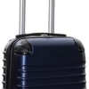 Travelerz Handbagage Koffer Met Wielen 27 Liter - Lichtgewicht - Cijferslot - Donker Blauw