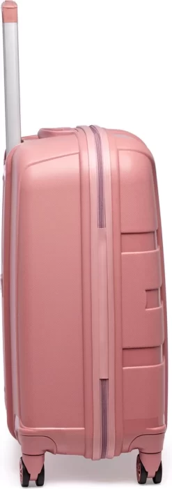 ©TROLLEYZ - Paris No.5 - Reiskoffer - 69cm Met TSA Slot - Dubbele Wielen - 360° Spinners - 100% Polypropyleen - Reiskoffer In Rose Blush -Reisopslagwinkel 423x1200 1