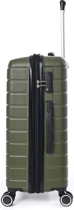 Jump Arogado - Reiskoffer - 66 Cm - 4 Wielen - TSA-Cijferslot - Kaki -Reisopslagwinkel 423x1200