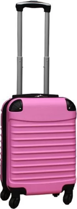 Travelerz Kofferset 3 Delig Met Wielen En Cijferslot - Handbagage Koffers - ABS - Licht Roze -Reisopslagwinkel 443x1200 3