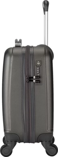 Decent Handbagage Koffer / Trolley / Reiskoffer - 42 Cm - 24 Liter - ABS - Maxi Air - Grijs -Reisopslagwinkel 448x1200