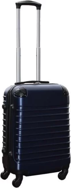 Travelerz Handbagage Koffer Met Wielen 39 Liter - Lichtgewicht - Cijferslot - Donker Blauw
