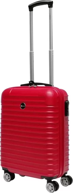 Reisopslagwinkel 42 Benzi Barra Handbagage Koffer - 55 Cm - Rood