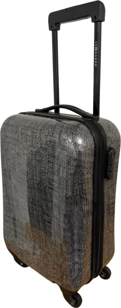 Leonardo Handbagage Koffer - 51x31x20 - Alle Vliegmaatschappijen - Hardcase - Cijferslot - Reiskoffer - Lichtgewicht Koffer - Grey