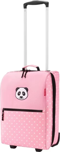 Reisenthel Trolley XS Kids Reiskoffer Kind - 12L - Panda Dots Pink Roze -Reisopslagwinkel 478x1200 1