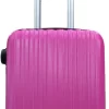 SB Travelbags 'Expandable' Handbagage Koffer 53cm 4 Wielen Trolley - Roze