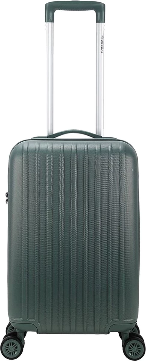 Decent Handbagage Koffer / Trolley / Reiskoffer - 55 Cm - 38 Liter - ABS - Tranporto - Groen 16 Decent Handbagage Koffer / Trolley / Reiskoffer - 55 Cm - 38 Liter - ABS - Tranporto - Groen - Afbeelding 16
