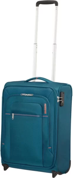 American Tourister Reiskoffer - Crosstrack Spinner 55/20 Tsa (Handbagage) Navy/Orange -Reisopslagwinkel 492x1200 1