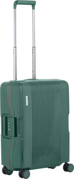 CarryOn Protector Luxe Handbagage Koffer - Trolley 55cm Met TSA-slot En Clipsluiting - Groen