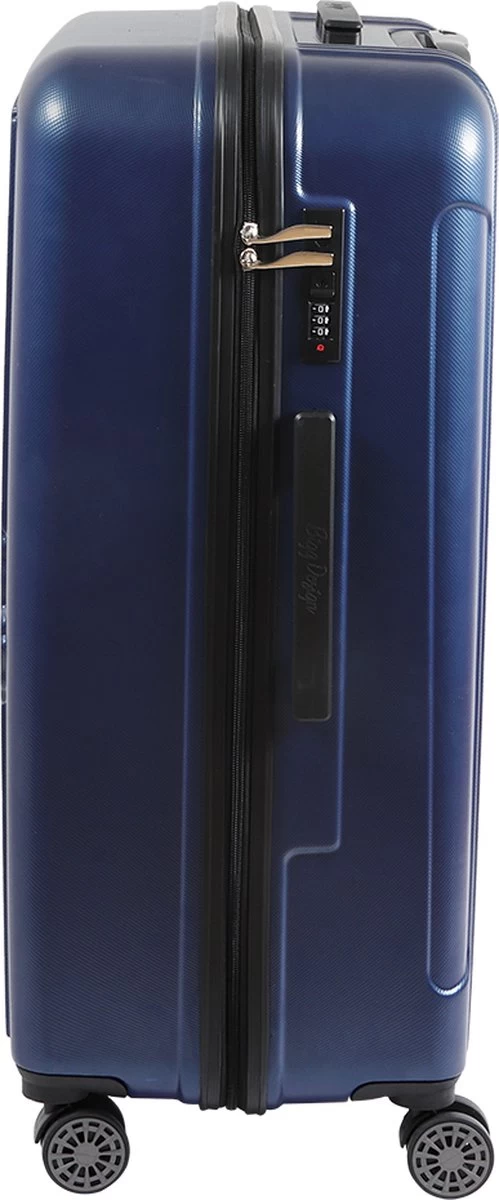 Handbagage Koffer 22"- Reiskoffer Met Wielen - Handbagage Trolley -Harde Reiskoffer- Trolley Met Gevoerde Binnekant- Marineblauw 3 Handbagage Koffer 22"- Reiskoffer Met Wielen - Handbagage Trolley -Harde Reiskoffer- Trolley Met Gevoerde Binnekant- Marineblauw - Afbeelding 3