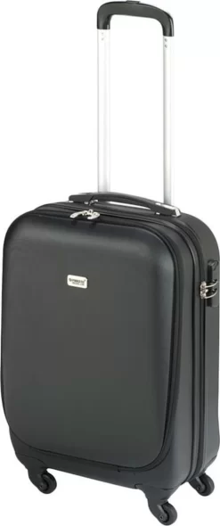 Princess Traveller Sydney - Handbagagekoffer - Laptop Vak - Zwart - S - 55cm -Reisopslagwinkel 502x1200