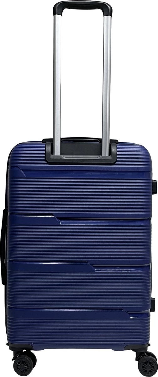 Benzi Izeda Middelgrote Koffer - 65 Cm - 65 Liter - Blauw 3 Benzi Izeda Middelgrote Koffer - 65 Cm - 65 Liter - Blauw - Afbeelding 3