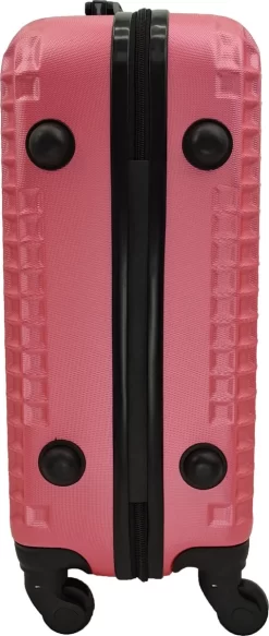 SB Travelbags Handbagage Koffer 55cm 4 Wielen Trolley - Roze -Reisopslagwinkel 508x1200 1