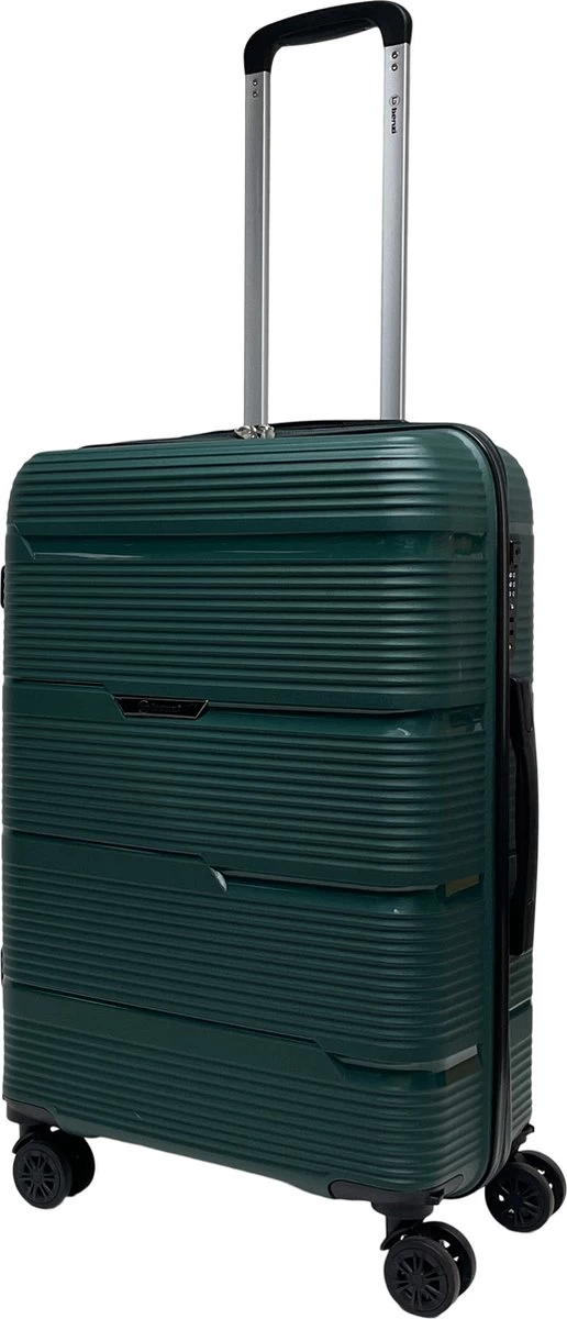 Benzi Izeda Middelgrote Koffer - 65 Cm - 65 Liter - Groen 1 Benzi Izeda Middelgrote Koffer - 65 Cm - 65 Liter - Groen