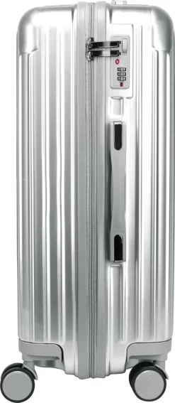 Royal Swiss - Reis Koffer - 56cm - Cijferslot- Lichtgewicht Koffer - 4 Wielen- Zilver -Reisopslagwinkel 523x1200 6