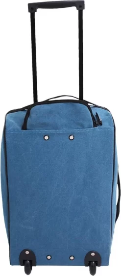 Norländer Lyon Canvas Trolley Trolleytas Blauw -Reisopslagwinkel 526x1200 2