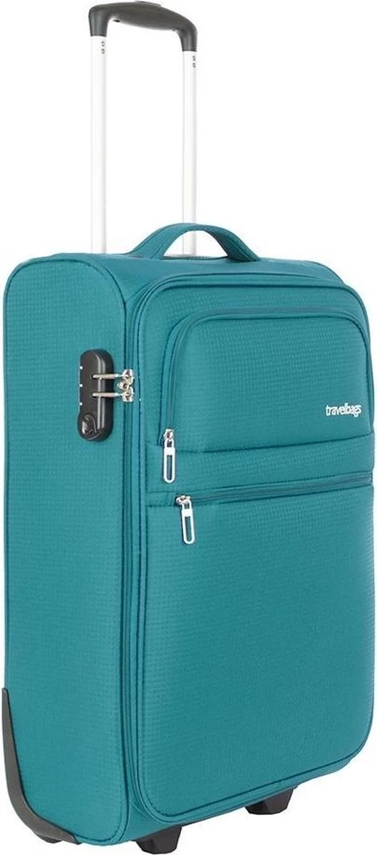 Travelbags Handbagage Zachte Koffer / Trolley / Reiskoffer - The Base - 55 Cm - Groen 4 Travelbags Handbagage Zachte Koffer / Trolley / Reiskoffer - The Base - 55 Cm - Groen - Afbeelding 4